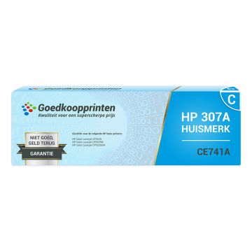 Hausmarke für HP 307A Toner Cyan (HP CE741A Toner) 7.300 Drucke