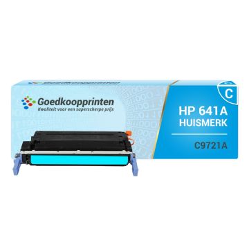 Hausmarke für HP 641 A / HP C9721A Tonerkartusche Cyan - 8.000 Drucke