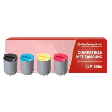 Kompatibles Set für Samsung CLP300 Toner-Kartusche Multipack